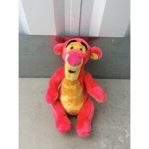 Vintage Disney Tigger Hot Pink Stuffed Animal Plush Winnie The Pooh RARE!